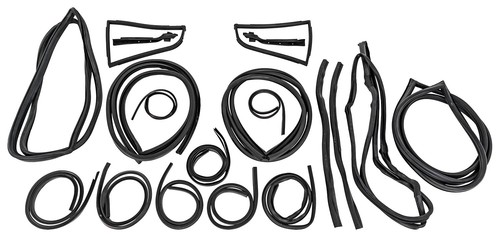 Jegs complete weatherstrip kit - complete,